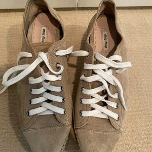 Miu miu platform espadrilles